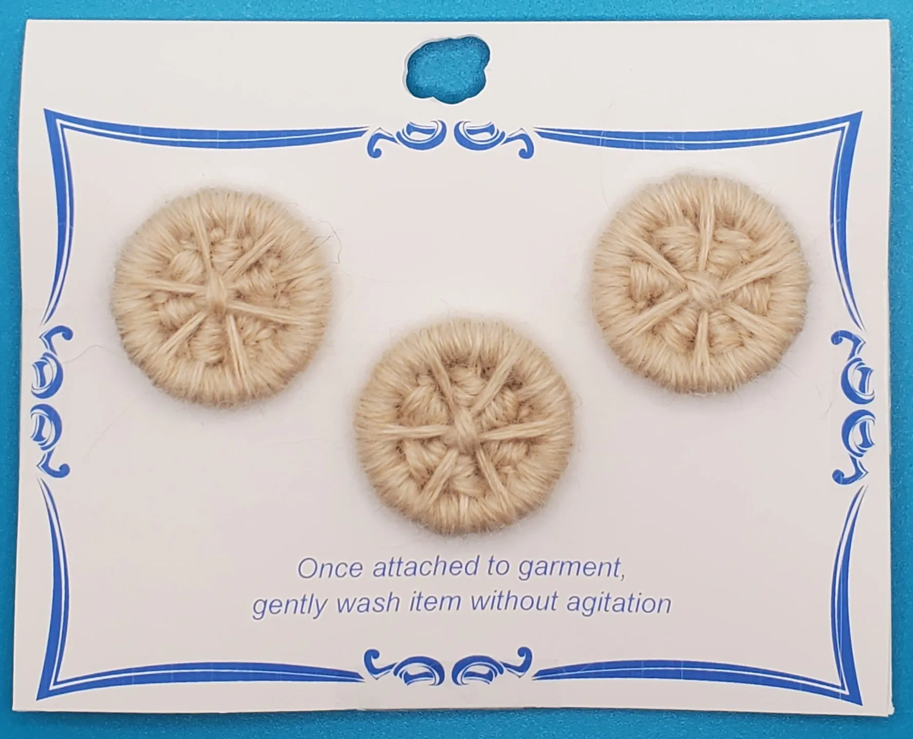 AB115 Alpaca Cream Wheel 1 Button Set