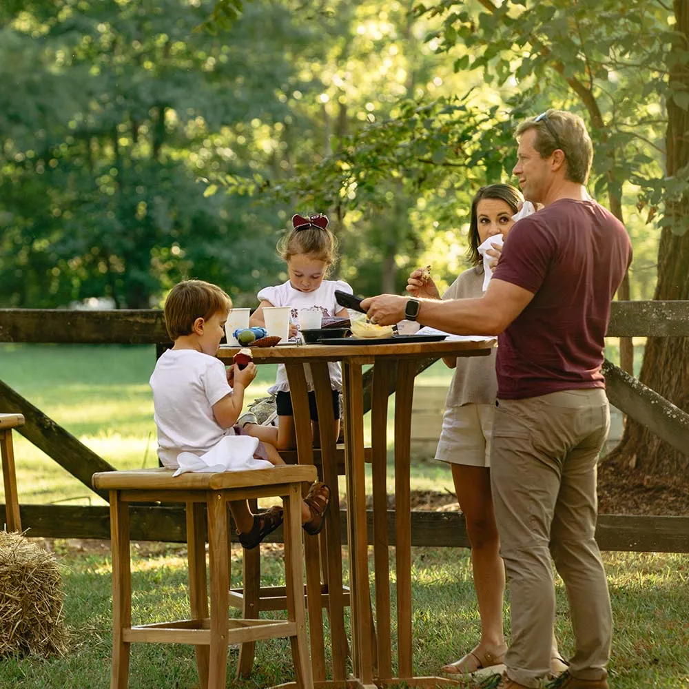 Acadia Grade A Teak Barstool