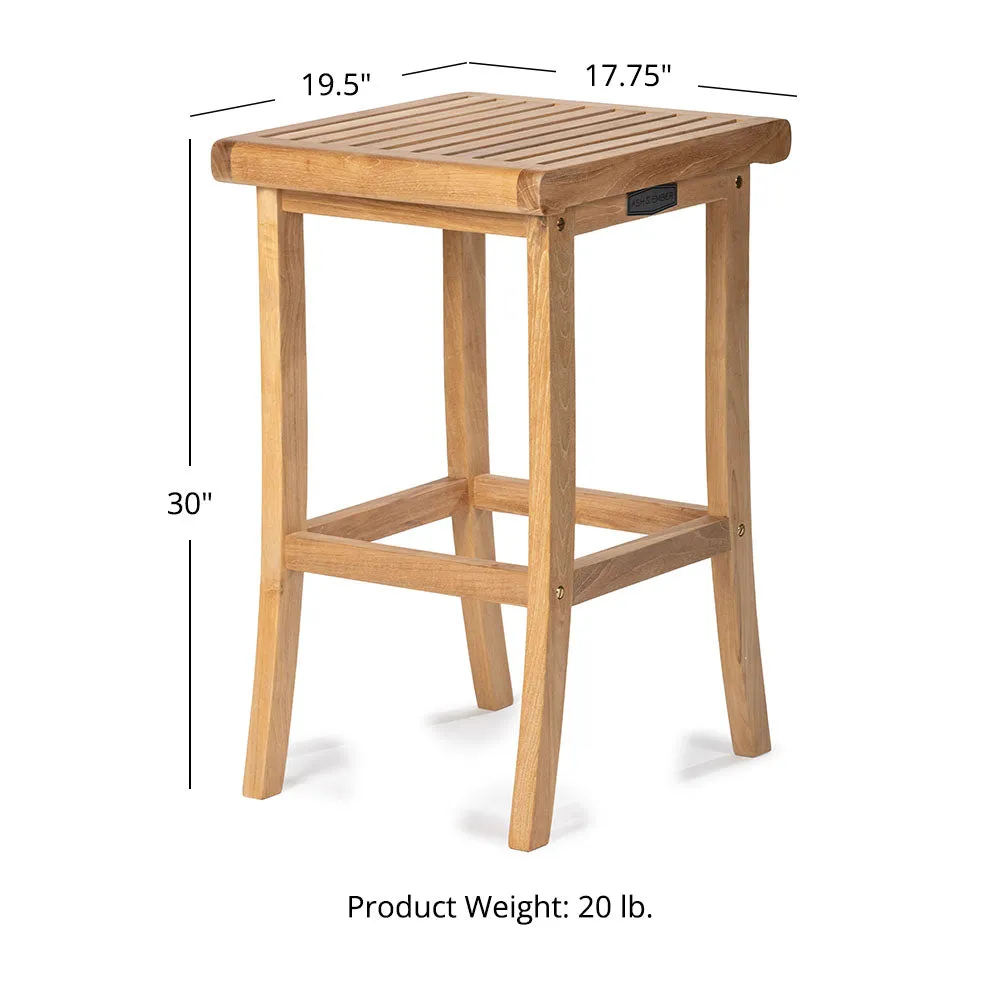 Acadia Grade A Teak Barstool