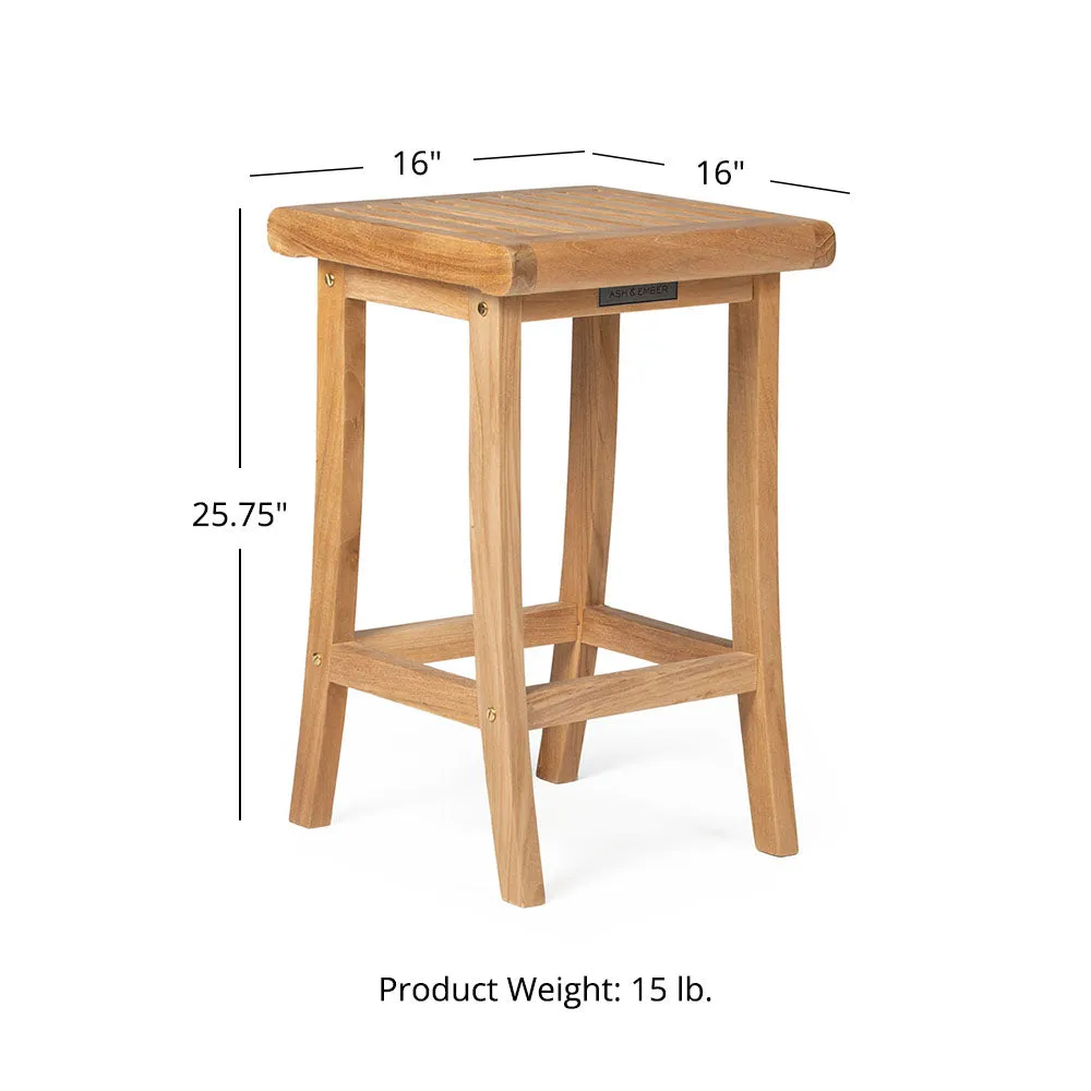 Acadia Grade A Teak Barstool