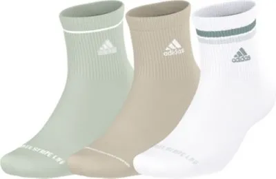 adidas Women's Cushioned Sport 2.0 3-Pack High Quarter Socks