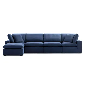 Bowe Chaise Shaped Sectional Slate