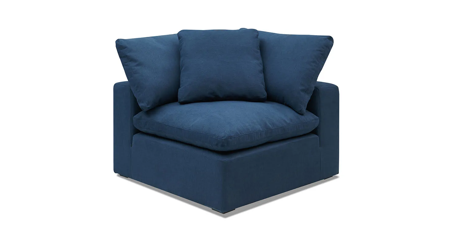 Bowe U Shaped Sectional Navy