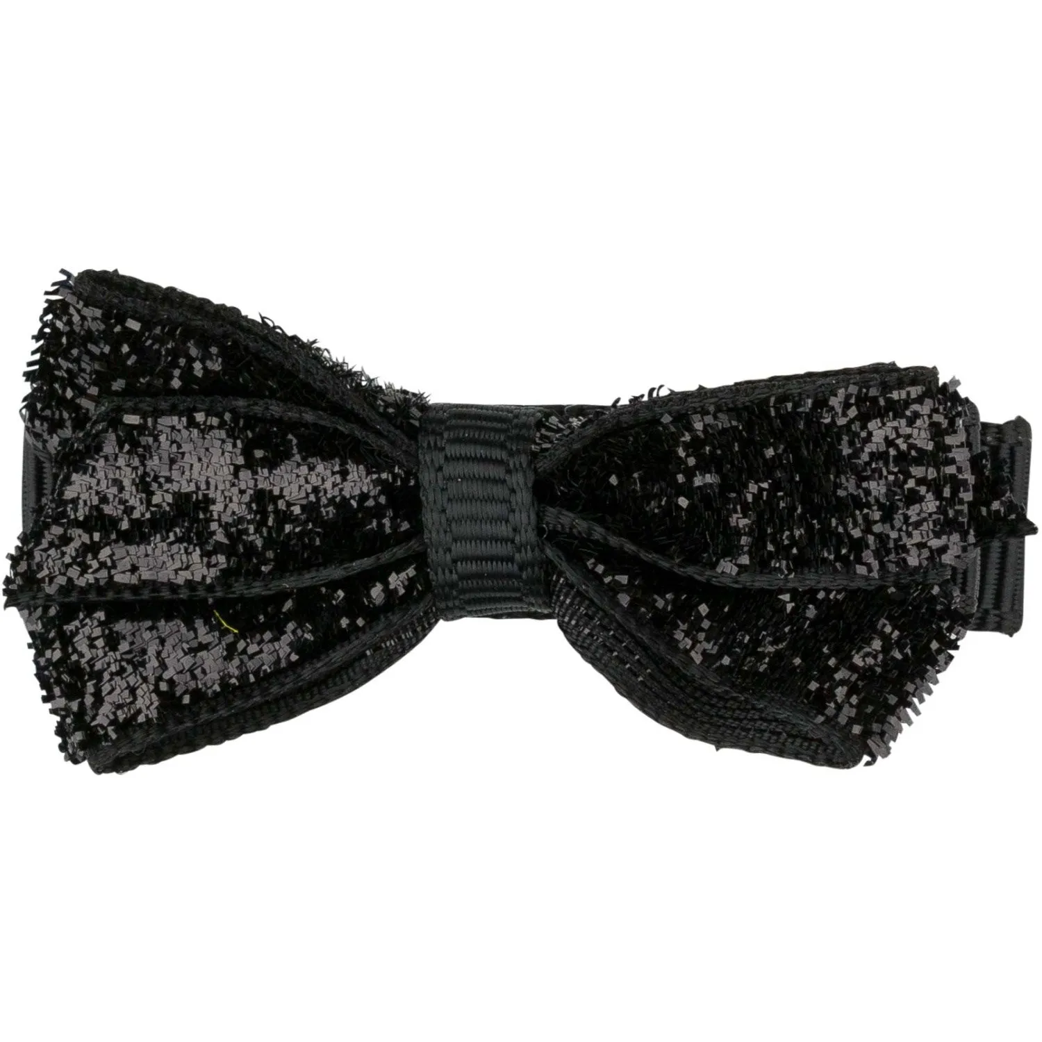 Bow's by Stær Classic Bow - Black Glitter - 4.5 cm