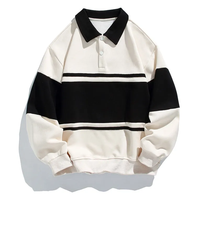 Classic Stripes | Timeless Polo Sweatshirt