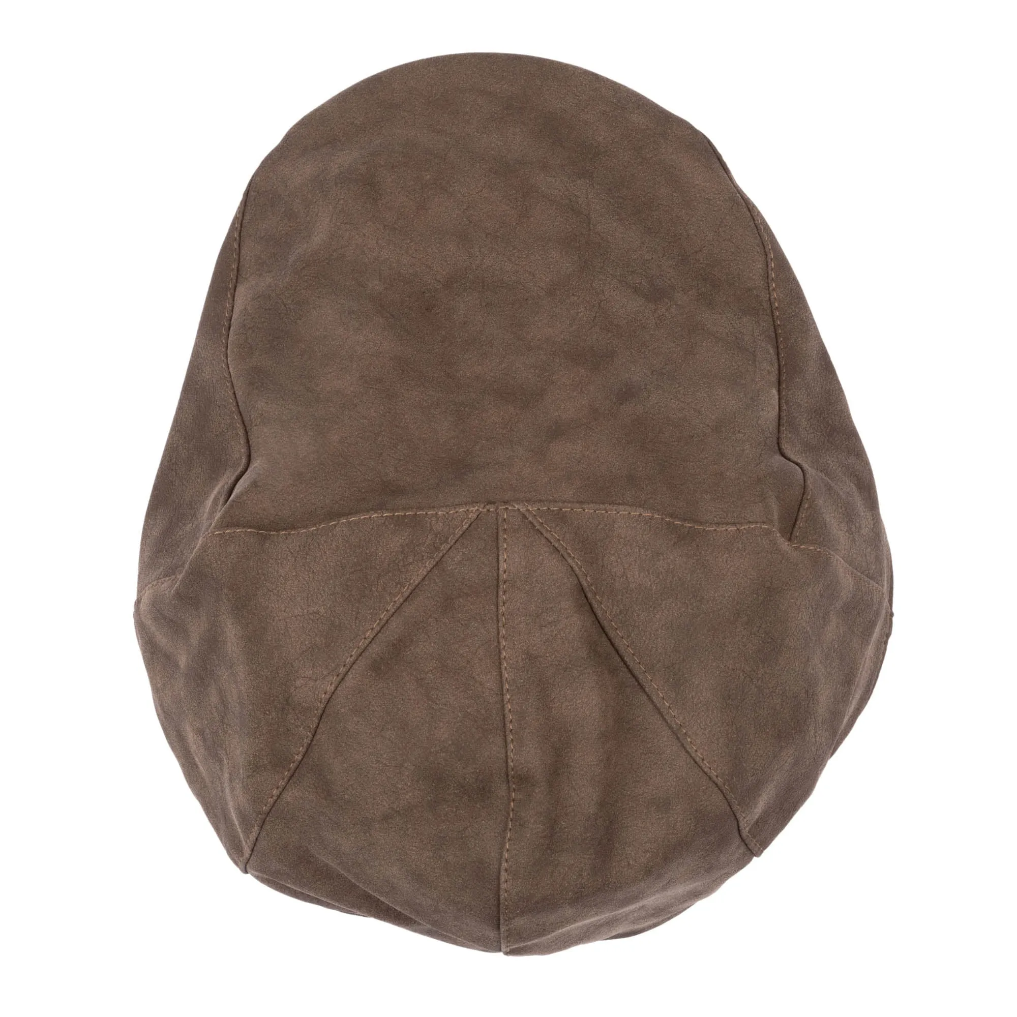 Faux Leather Multi Panel Driver Cap