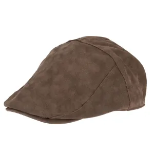 Faux Leather Multi Panel Driver Cap