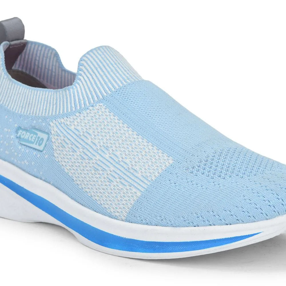 FORCE 10 Sports Non Lacing Shoe For Ladies (S.Blue) NORRIS-2E By Liberty