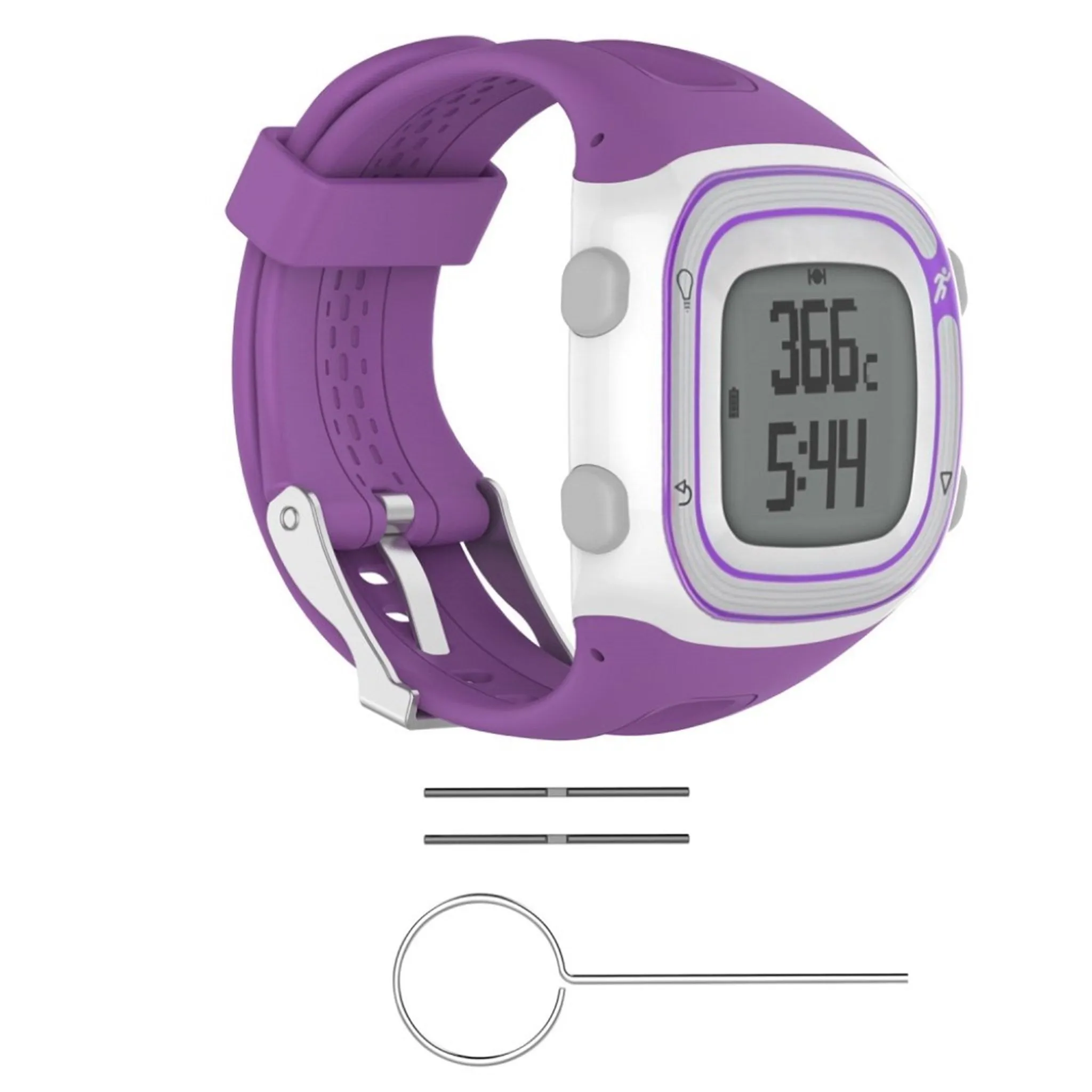 Garmin Forerunner 10 soft sports silicone watch strap - Purple