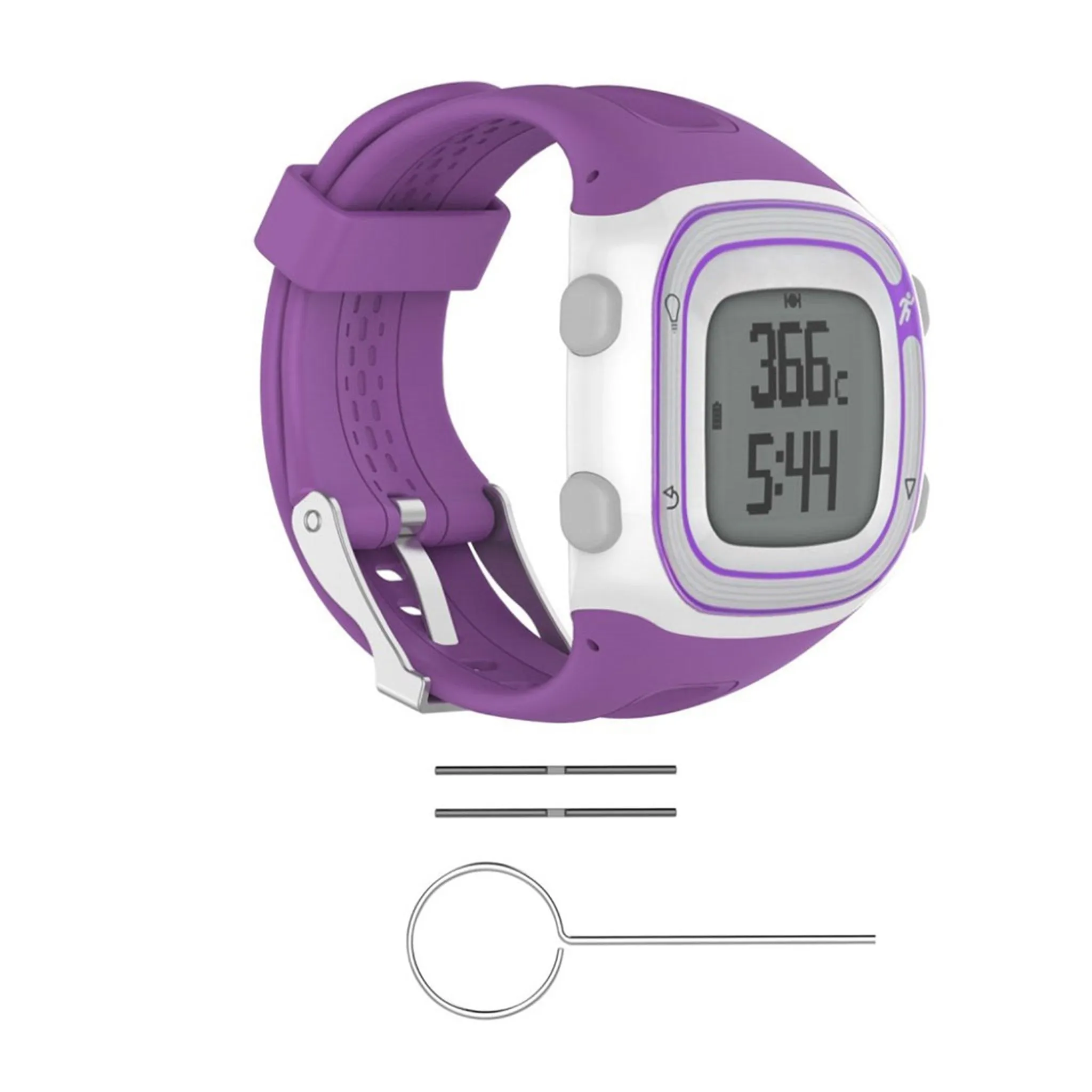 Garmin Forerunner 10 soft sports silicone watch strap - Purple