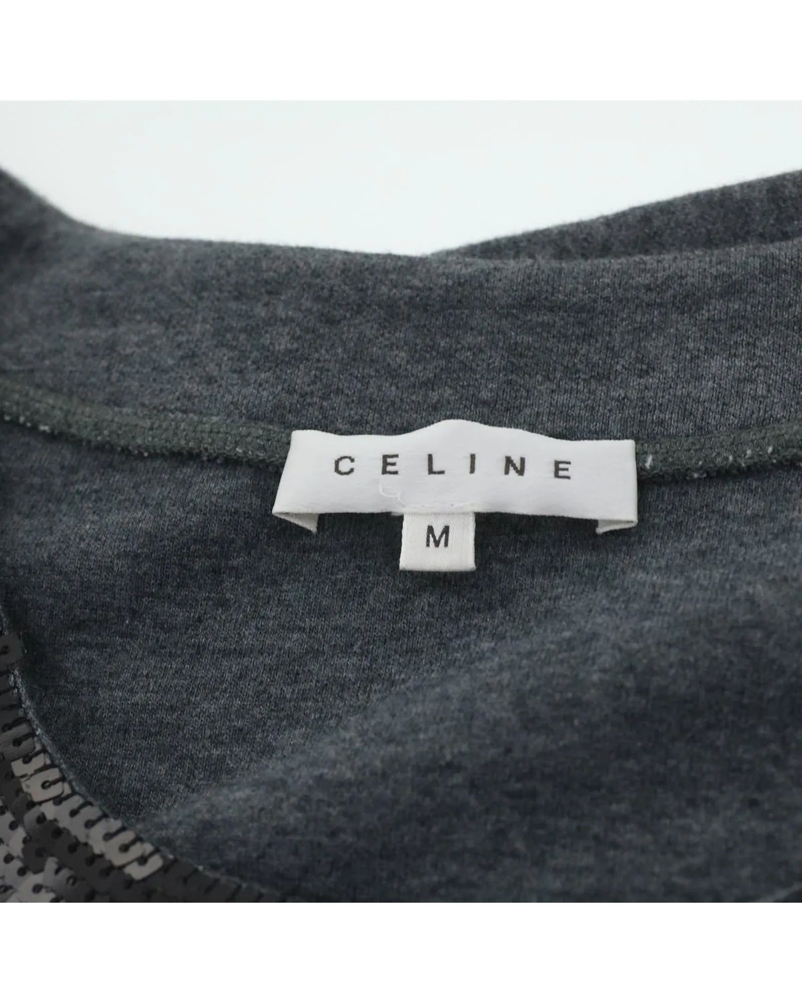 Gray Black Celine Sweatshirt Dress