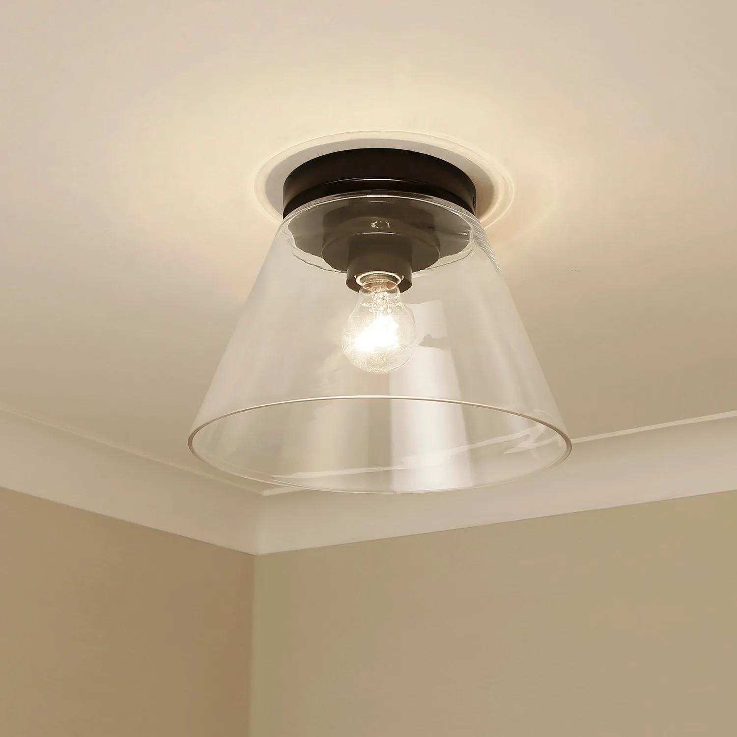 Harvey One Light Flush Mount