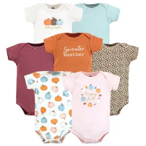 Hudson Baby Cotton Bodysuits, Happy Fall