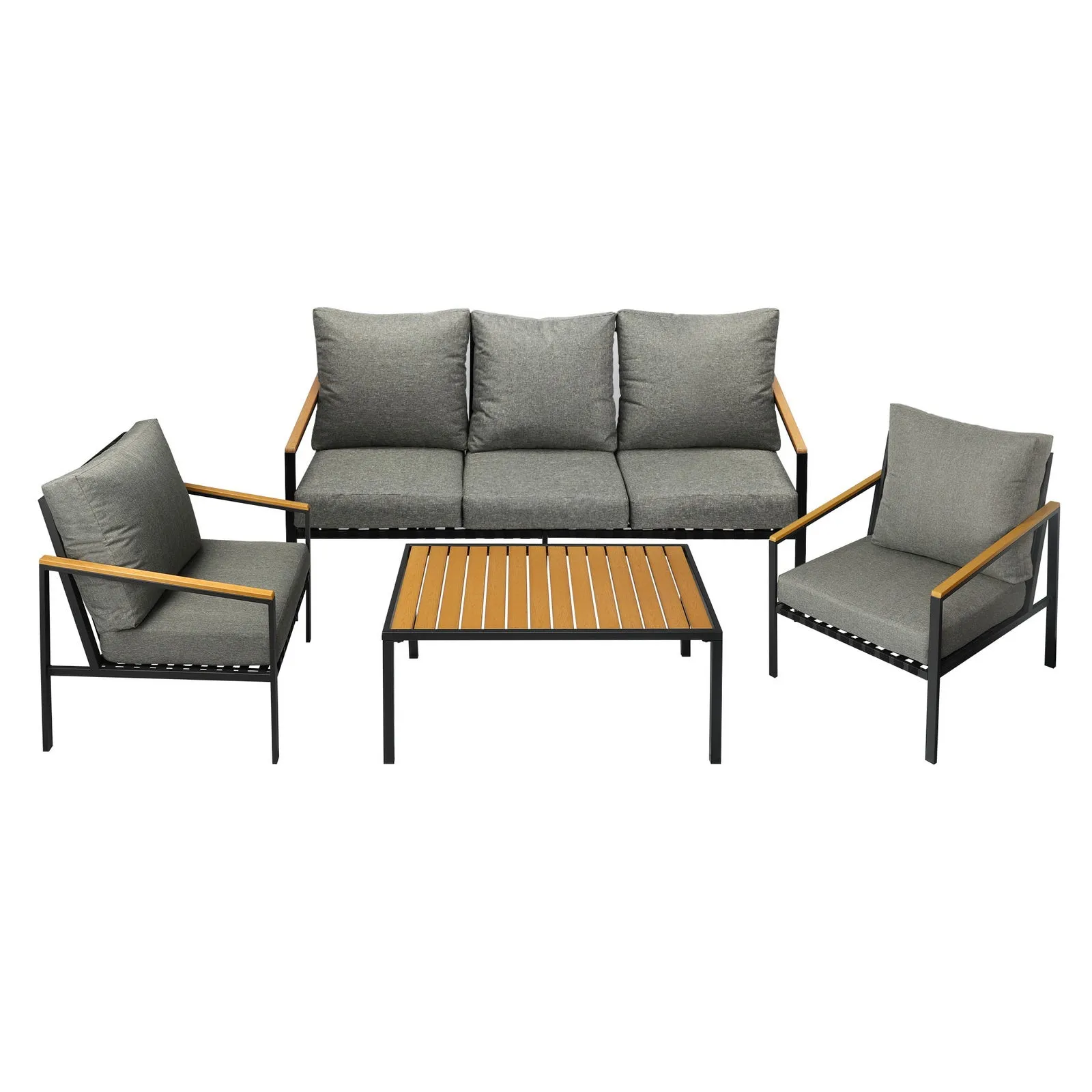 Livsip Outdoor Lounge Sofa Set Patio Furniture Table Chairs Garden Lounge Set