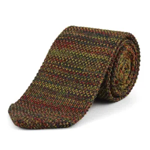 Men's Mixed Color Striped Knitted Necktie