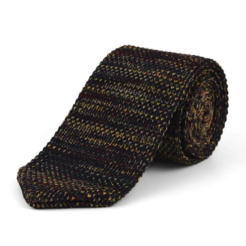 Men's Mixed Color Striped Knitted Necktie