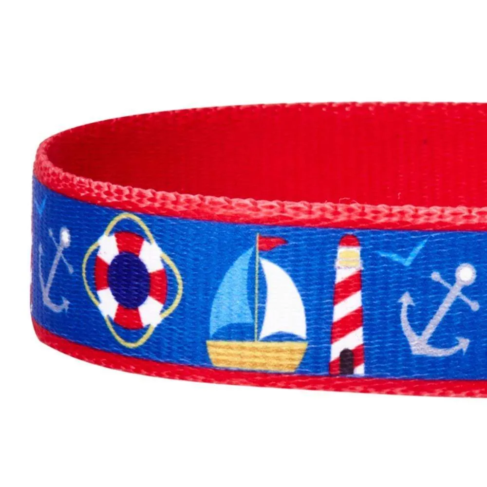 Nautical Dog Leashes Anchors Sailboat Summer Vacation Beach Dog Leash Bon Voyage Sea Lover Leash for S M L Pets