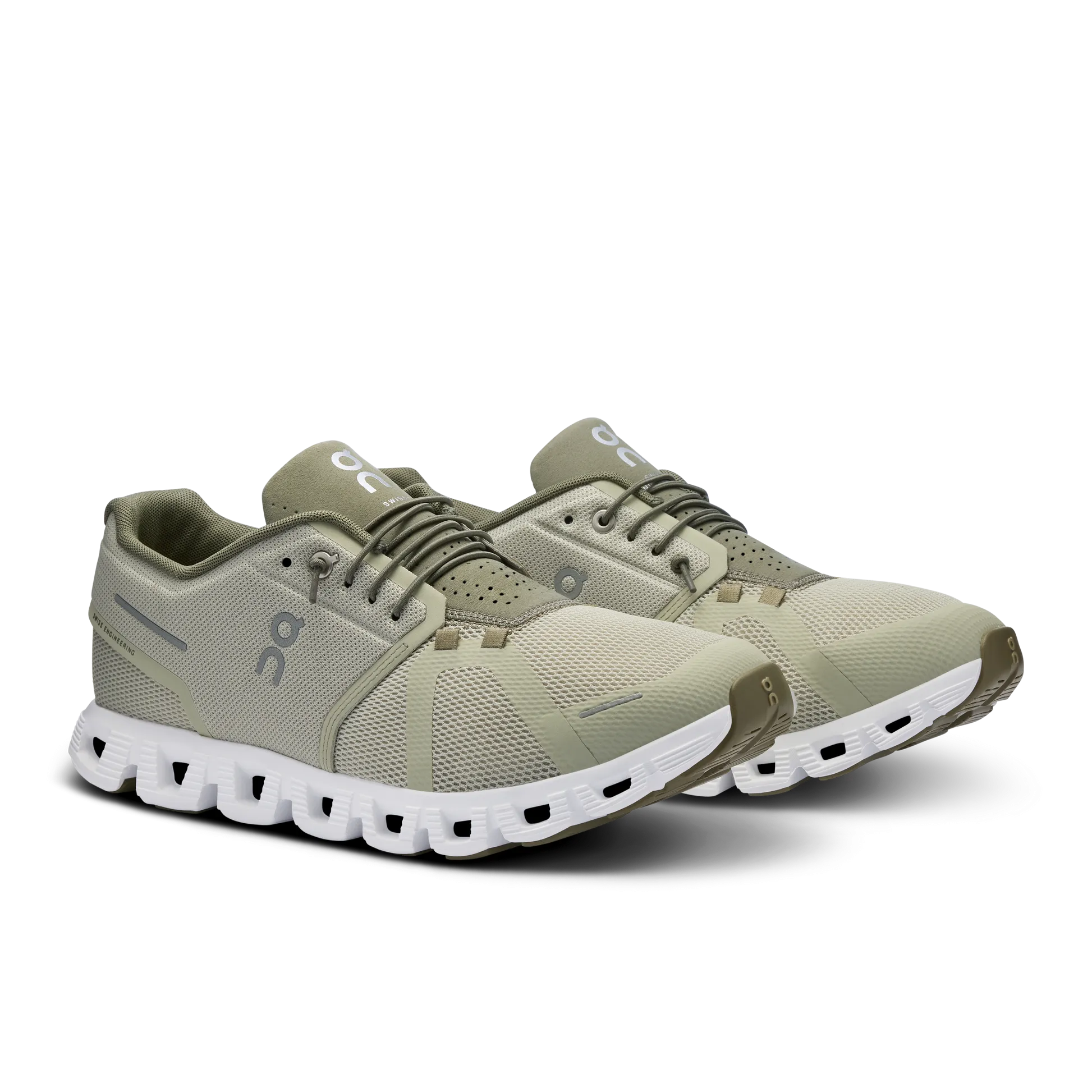 On Running Men's Cloud 5 Shoes - Chalk / Grove