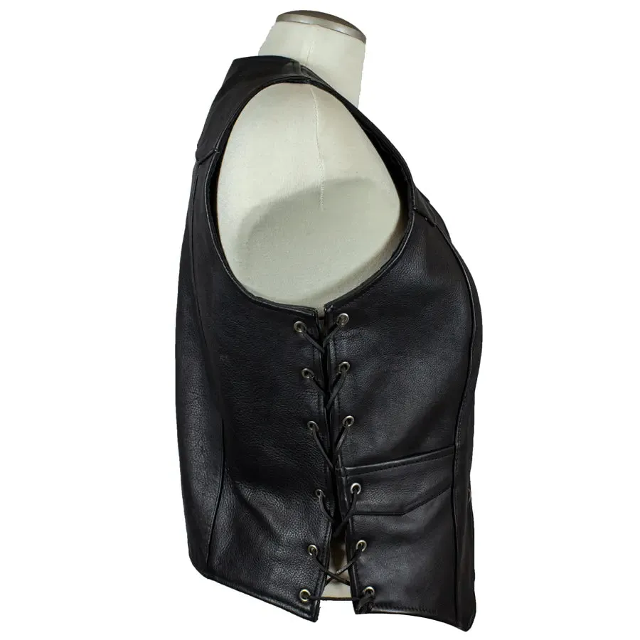 Open Road Women's Western Style Leather Vest