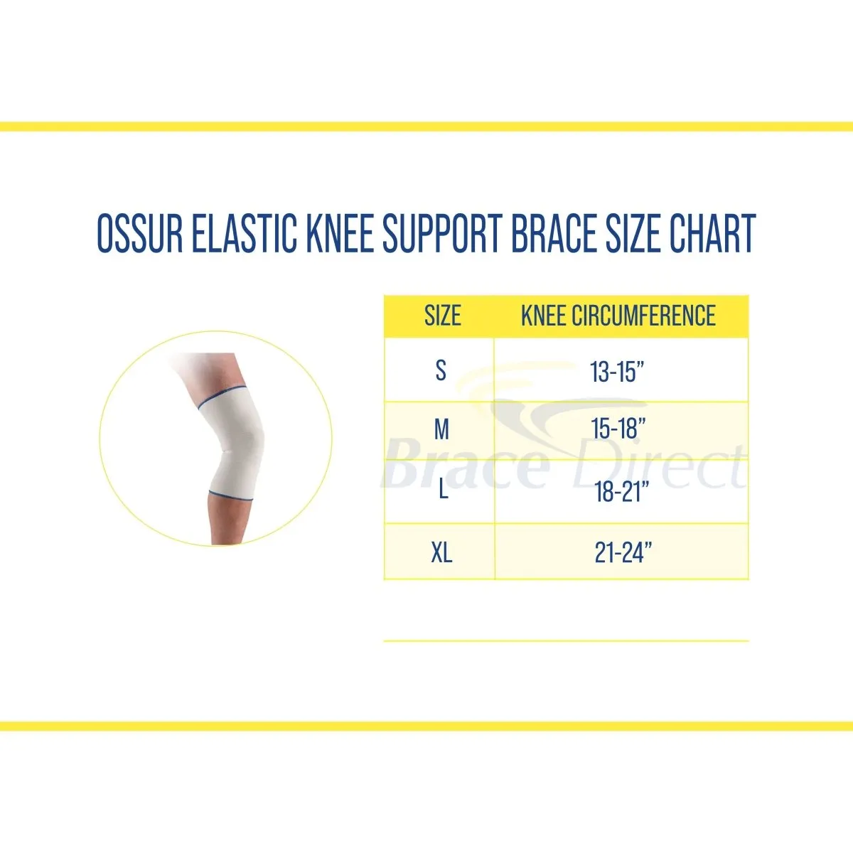 Ossur Elastic Knee Support | Comfortable Compression Brace for Knee Pain