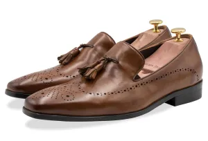 Pergamino Chestnut Tassel Loafer