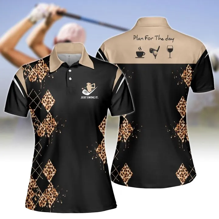 Plan For The Day Women Golf Short Sleeve Polo Shirt, Sleeveless Polo Shirt