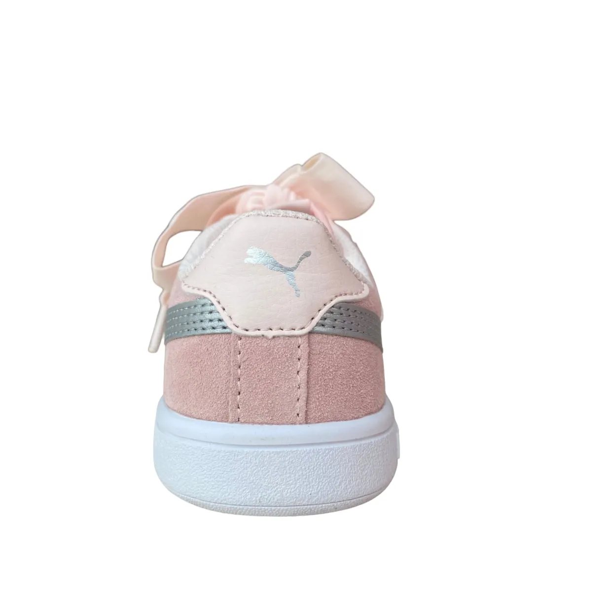 Puma girls' sneakers Smash V2 Ribbon AC PS 366004 02 pearl-silver