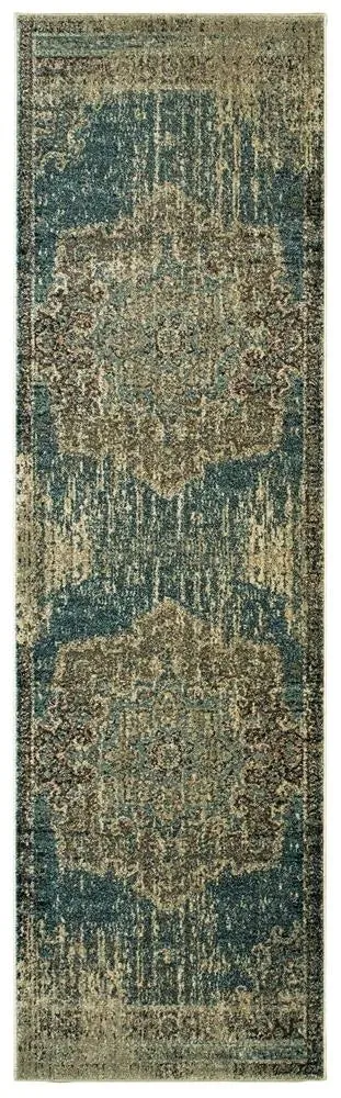 Raleigh 6649H Blue Ivory Rug