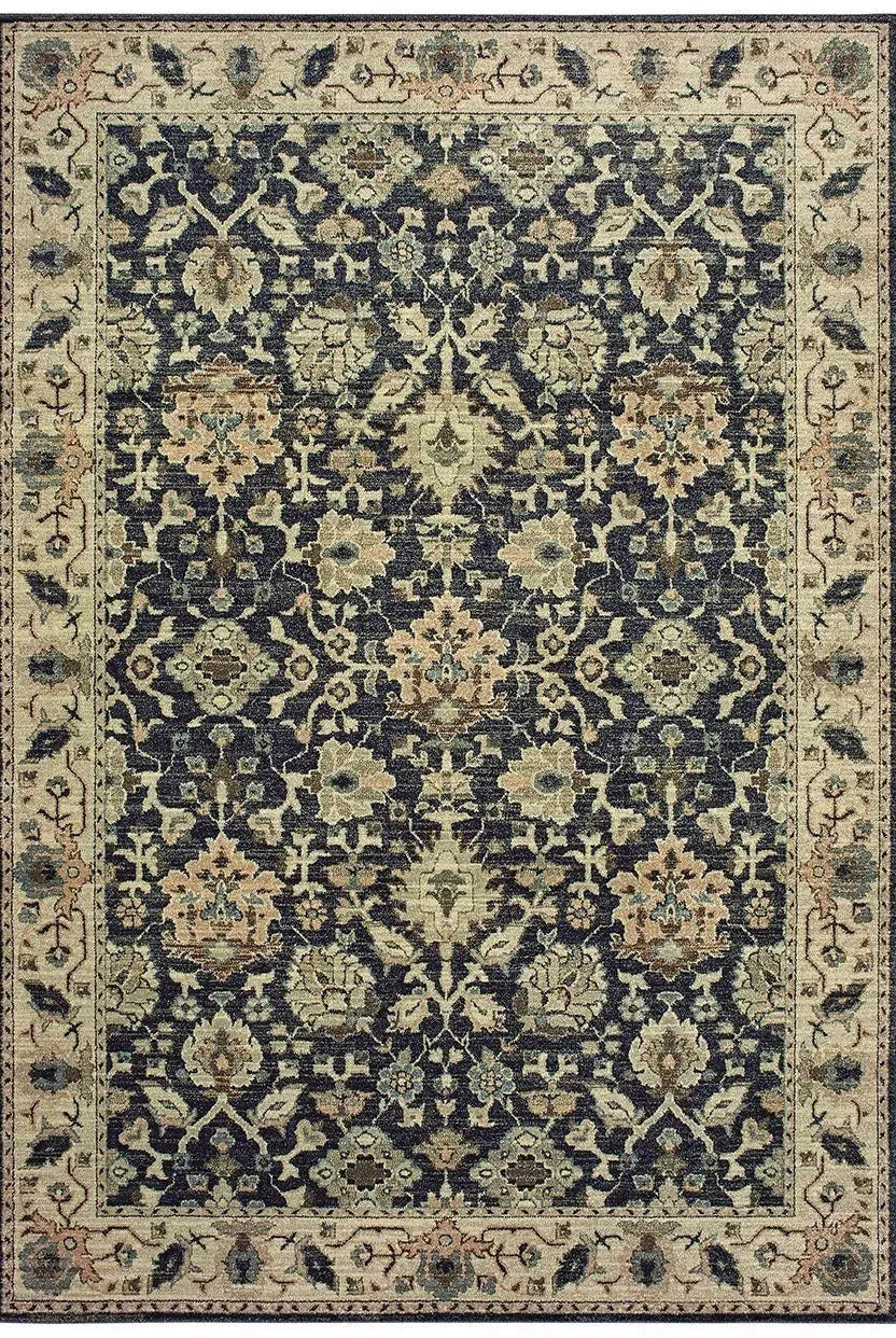 Raleigh 8026P Navy Ivory Rug