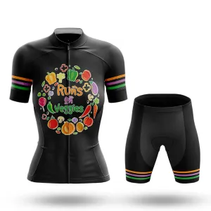 Runs On Veggies - Women's Cycling Kit