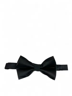 Steven Land Solid Black Bow Tie Set