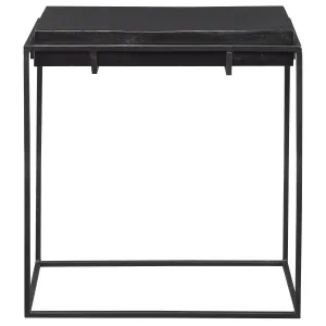 Uttermost Telone Modern Black Side Table