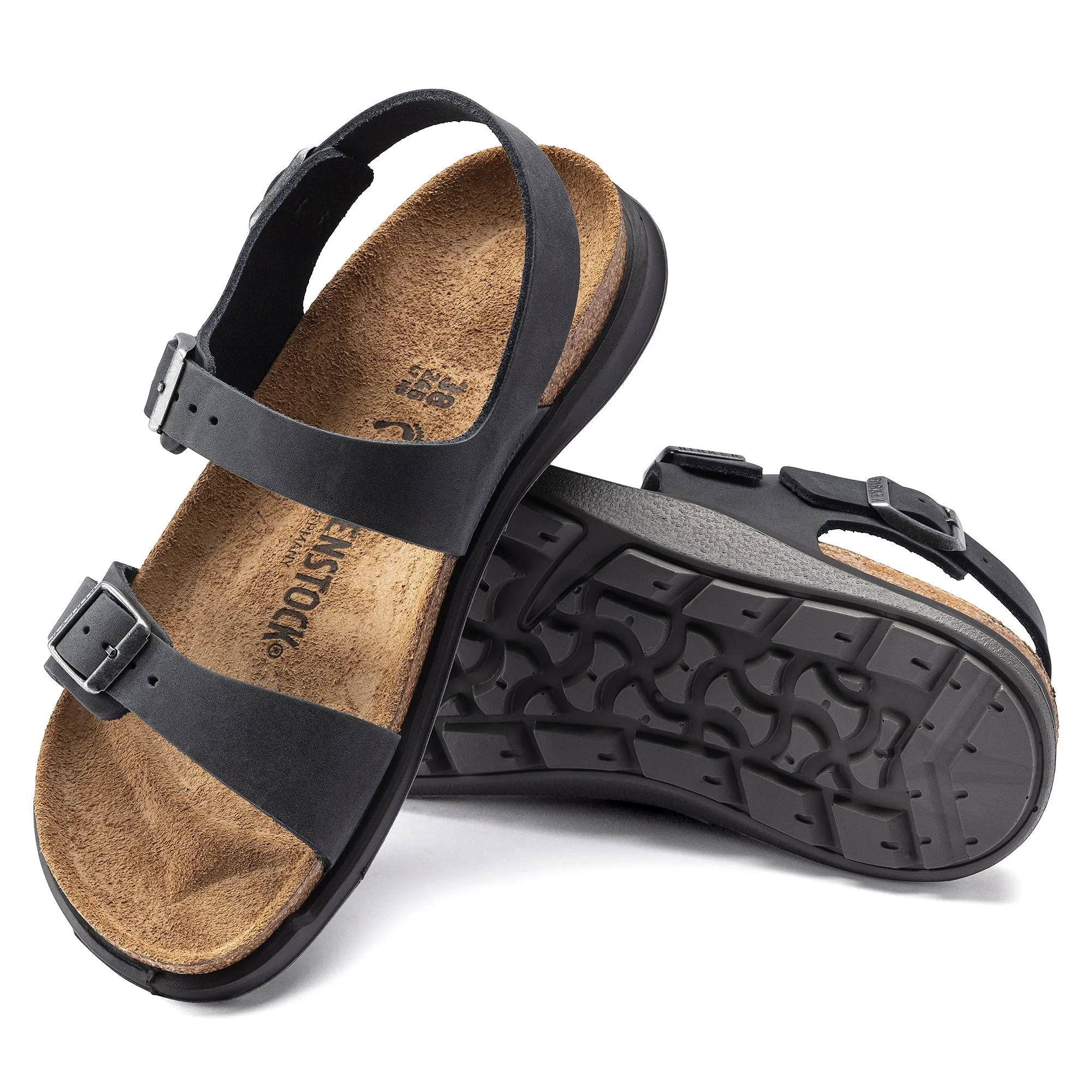 Women's Birkenstock Sonora Oiled Leather Color: Black (REGULAR/WIDE WIDTH)