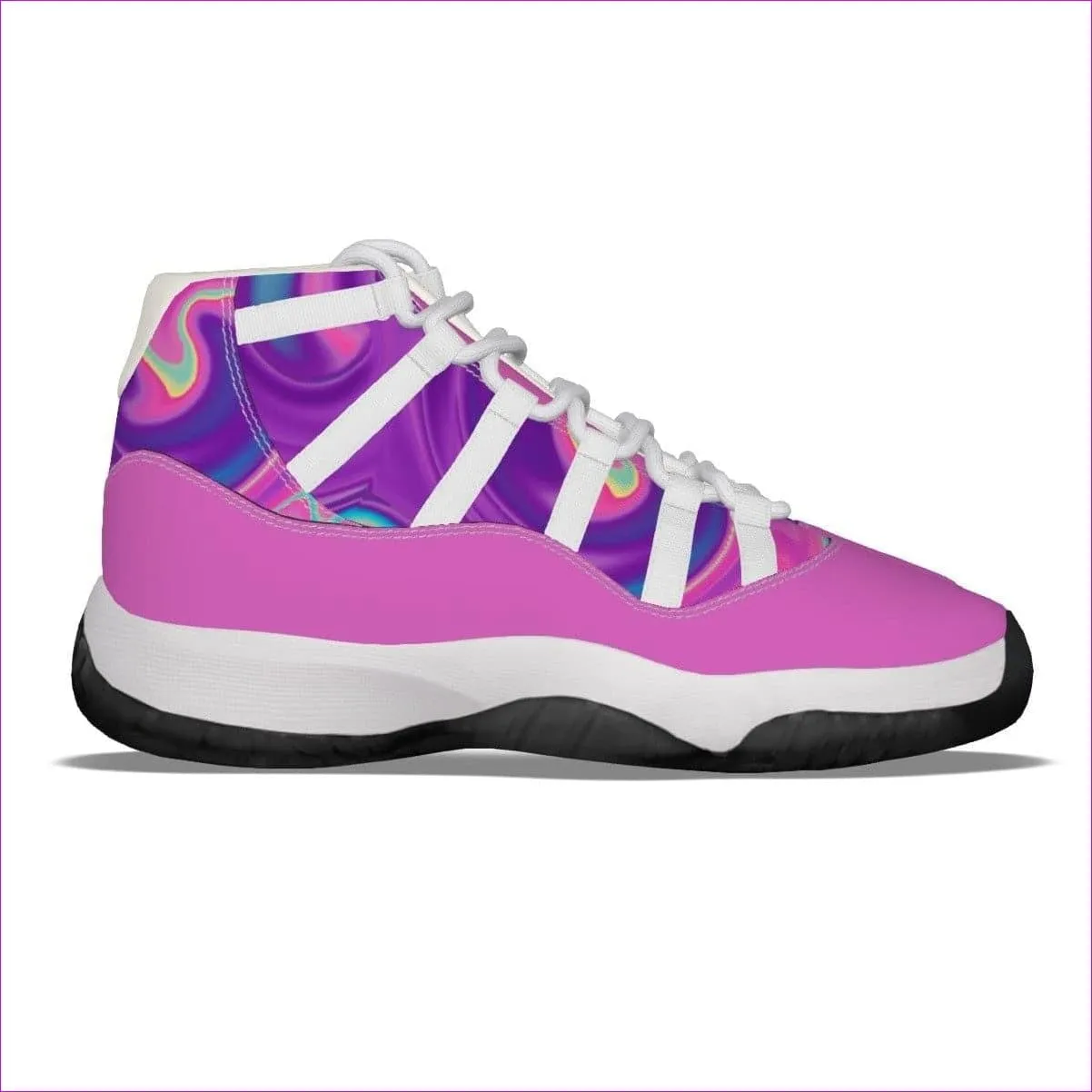 Women's Cotton Candy Air Pink High Top Basketball Shoes